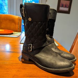 UGG Leather Moto Boots